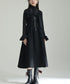 Bow Strap Wool Dress